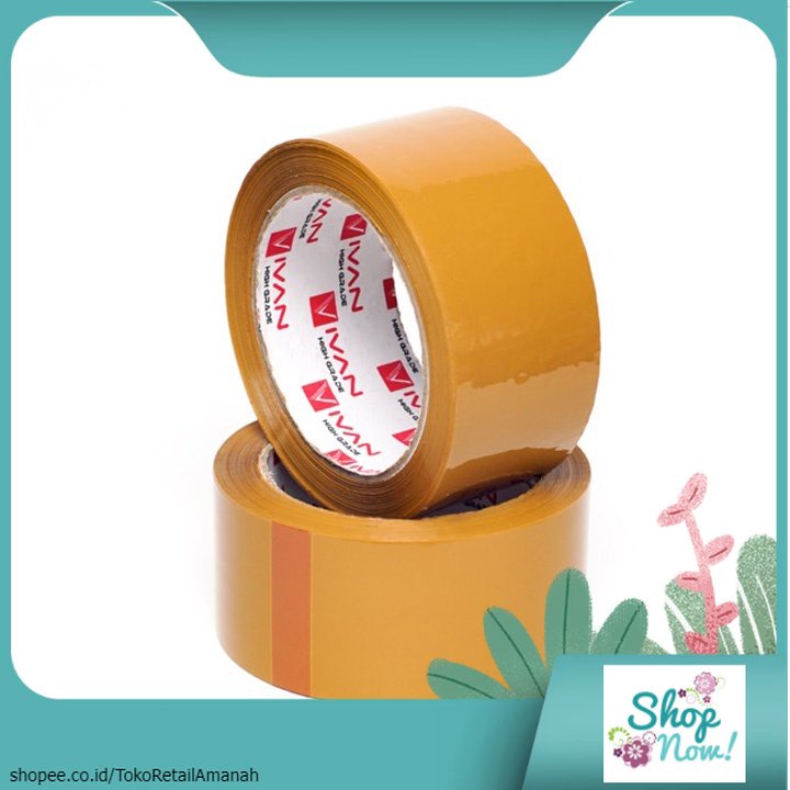 

[ATK] Lakban Coklat - 2 Inch x 72 Yard 123456-NH