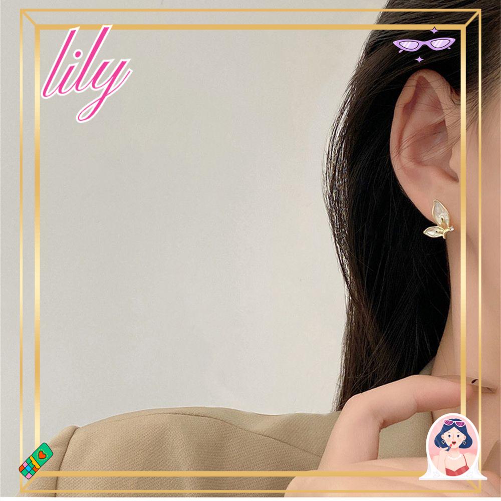 Lily Anting Kupu-Kupu Wanita Tetes Minyak Kepribadian Serbaguna Earring