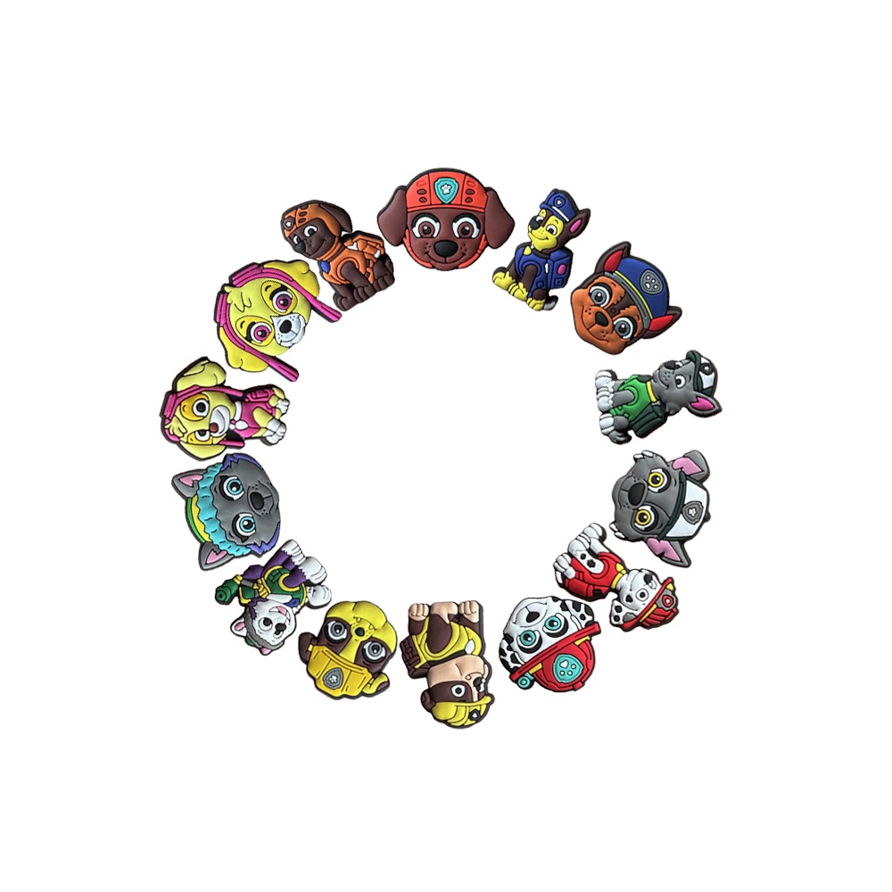 Hot Jual jibbitz crocs kawayii DIY Pesona Sepatu PAW Patrol Aksesoris Anjing Lucu Bakiak Sandal Pin Hias Anak Laki-Laki Hadiah