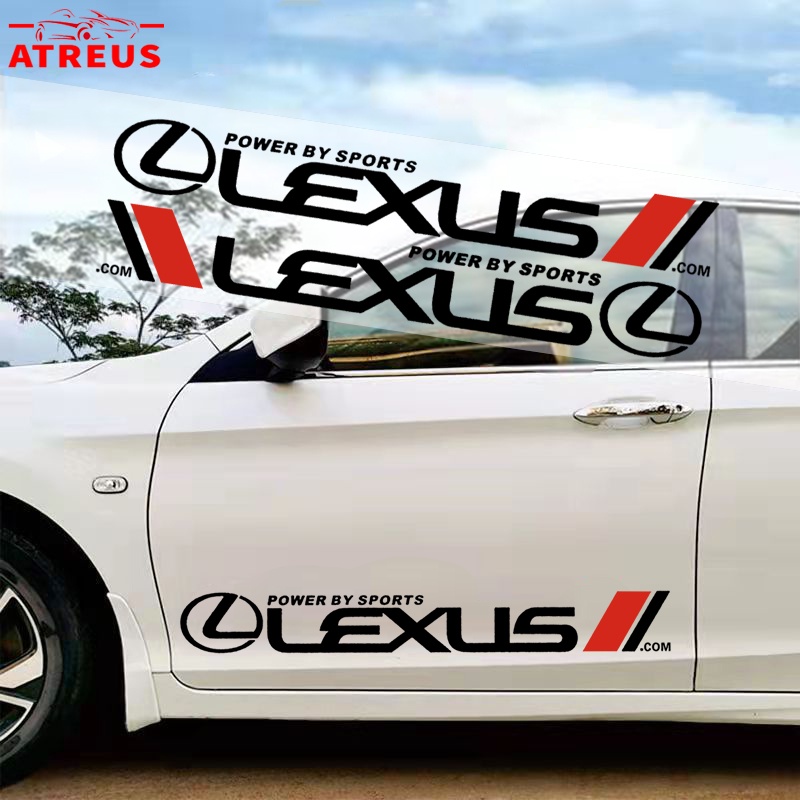 Stiker Mobil Lexus Auto Door Side Body Decor Decals Anti Gores Cover Lecet Untuk Lexus rx 570 RX300 LX570 CT200H NX250 RX350 LX470 IS NX ES Aksesoris Dekorasi Mobil