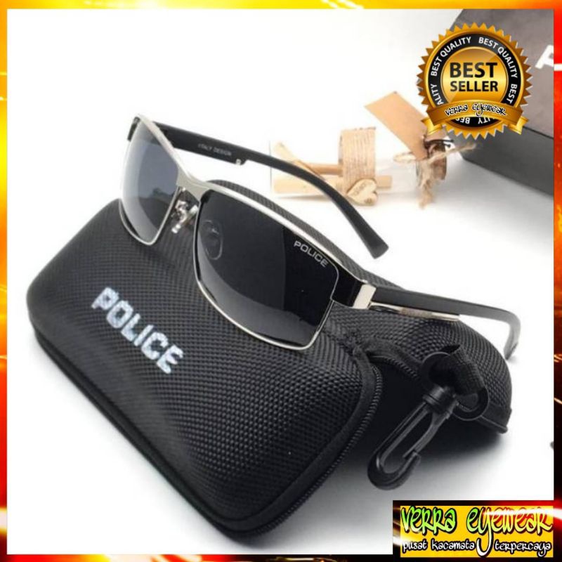 [COD] Bayar Di Tempat Kacamata Fashion Pria / Kacamata Police p24 kacamata Super Grade Original lens
