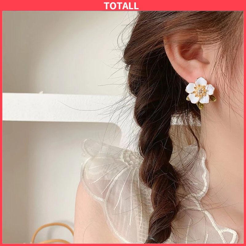 COD Anting Tusuk Motif Bunga Gaya Korea Fashion Untuk Wanita-Totall