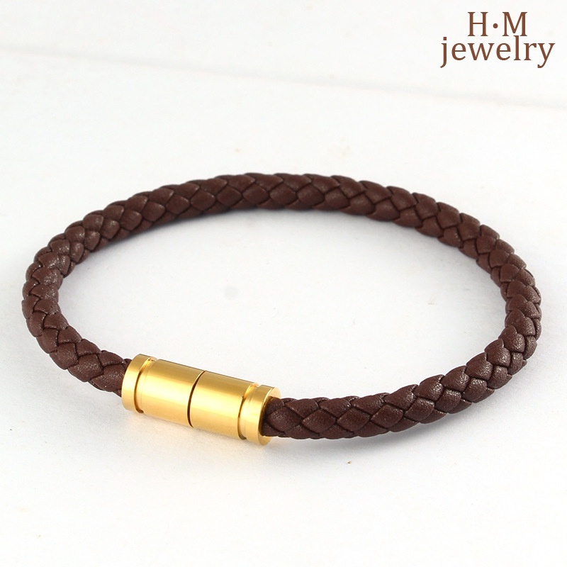 Gelang Tali Bunga Bucket Magnet Fashion Mewah Terjangkau Suction Magnetic Snap Opening Bracelet