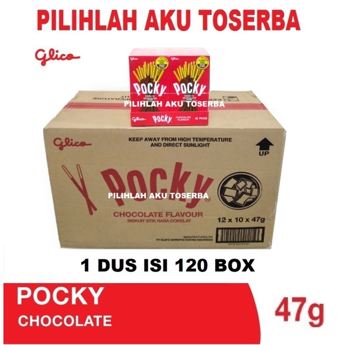 Glico Pocky REGULAR PACK CHOCOLATE / COKELAT - ( HARGA 1 DUS )