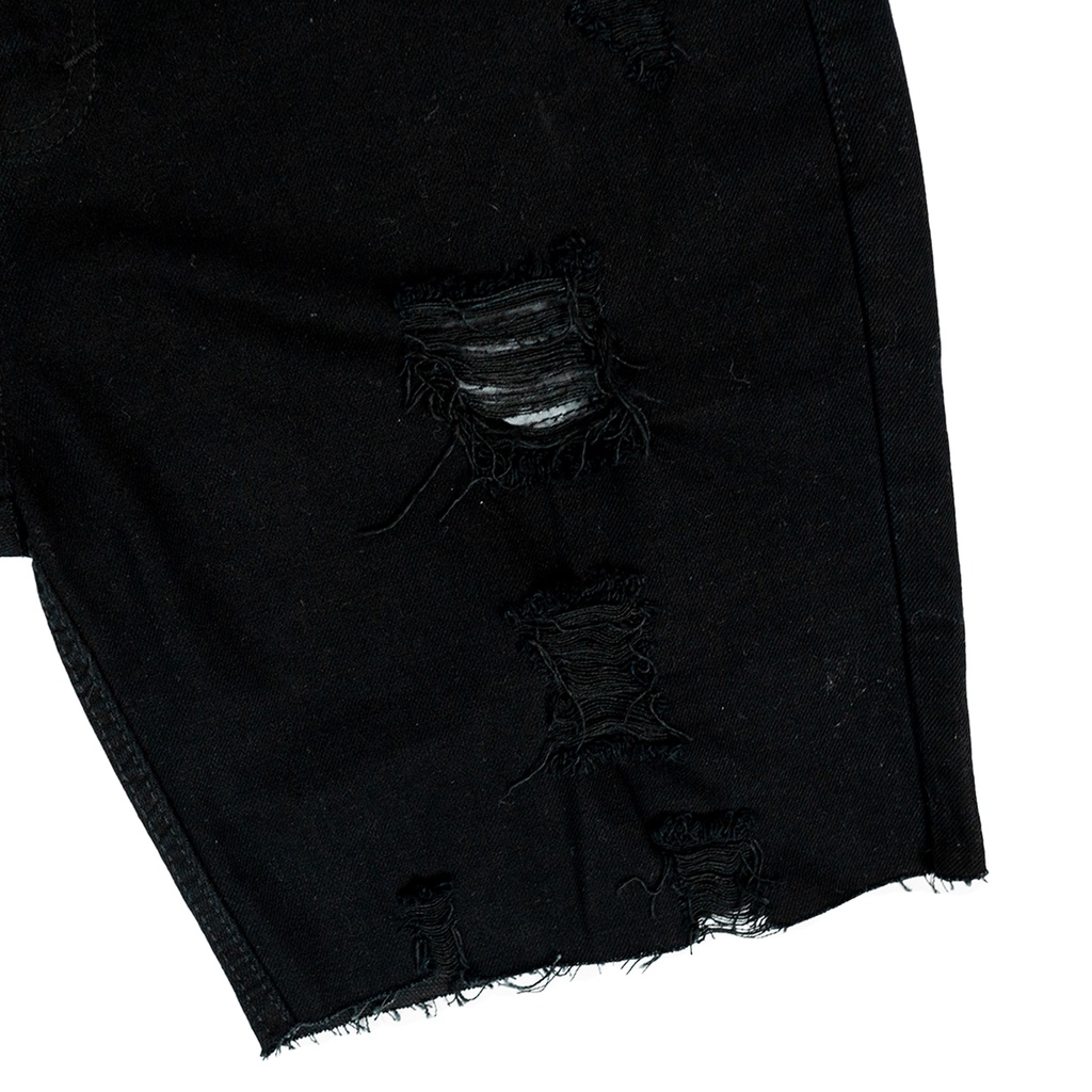 Ribsgold Celana Pendek Jeans Short Denim Pants Ripped Non Strech