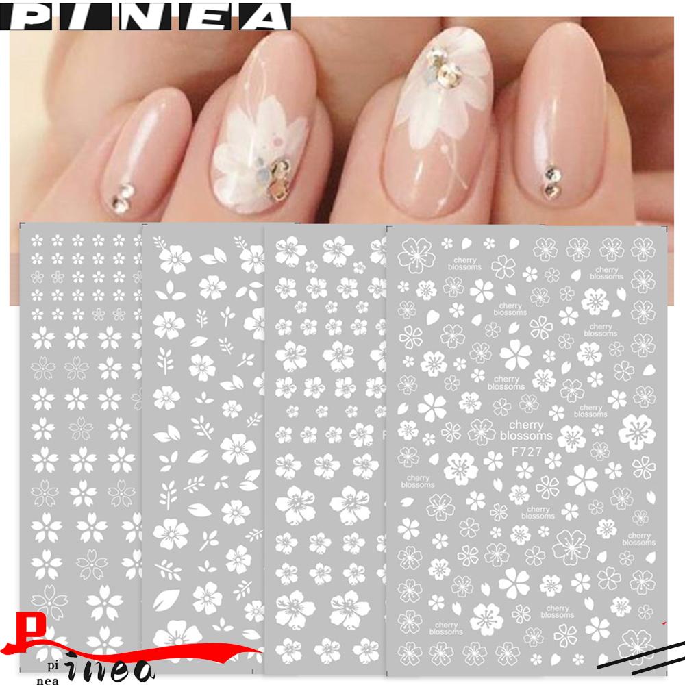 Stiker Nail Art Nanas Foil Kuku DIY Musim Panas Bunga Sakura