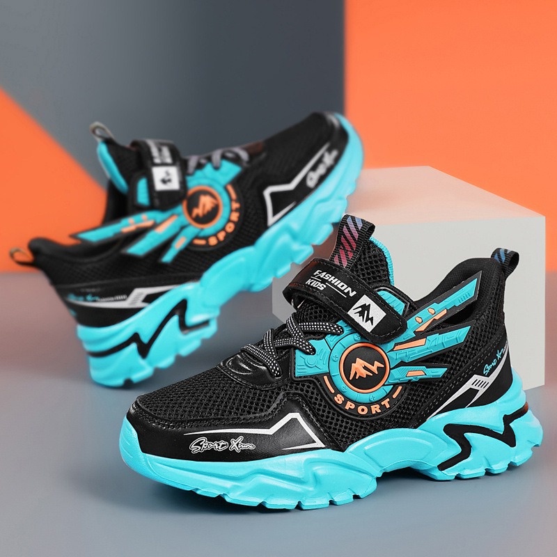 GLORYKIDZ SH2318 Sepatu Sneakers Anak Laki Laki 4 Tahun - 11 Tahun Sepatu Sneaker Sport Olahraga Anak Robot Import Premium High Quality Ringan Size 28-39