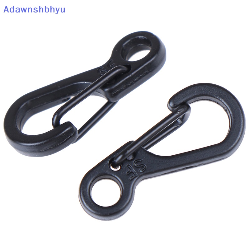 Adhyu 10PCS Klip Carabiner Mini Snap Spring Clasp Hook Gantungan Kunci Alat Camping ID