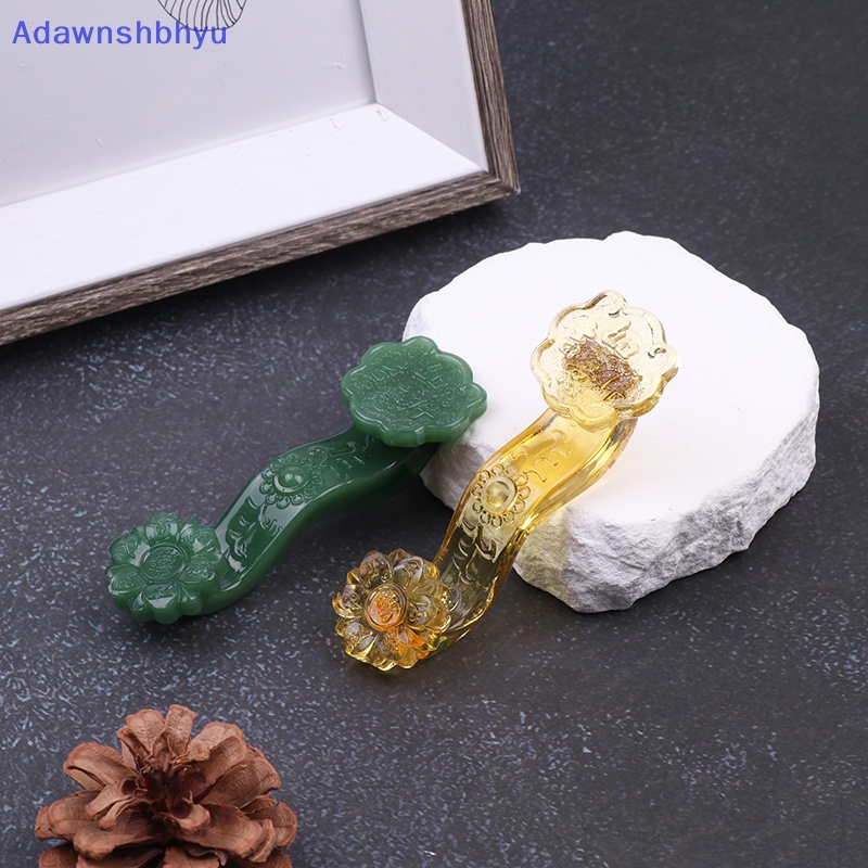 Adhyu 1Pc Patung Dekorasi Rumah Kristal Ruyi Keberuntungan Feng Shui Kerajinan ID