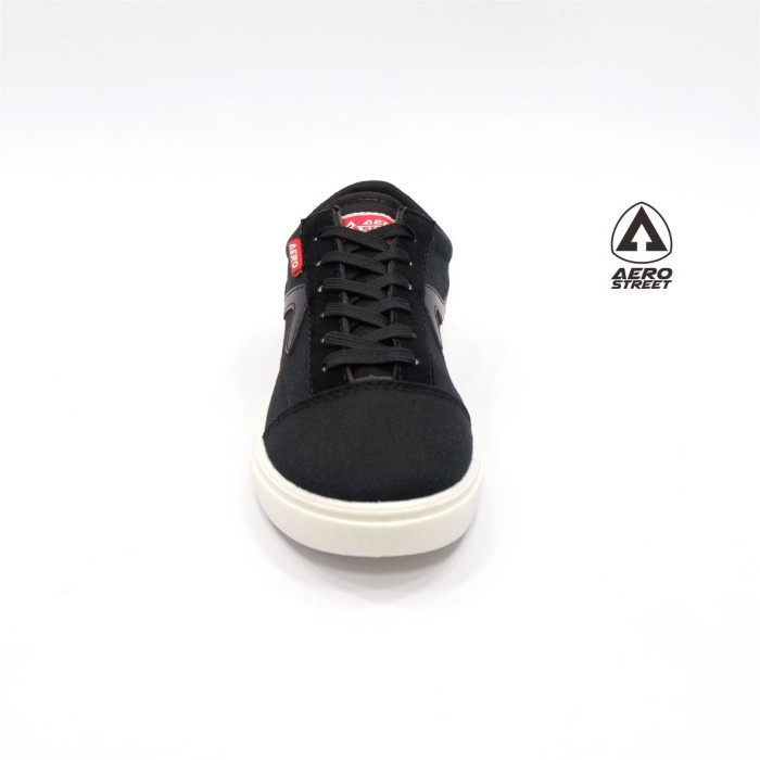 (COD) Aerostreet 36-45 Massive Low Hitam Hitam-Sepatu Sneakers Casual 21AA30 - 37