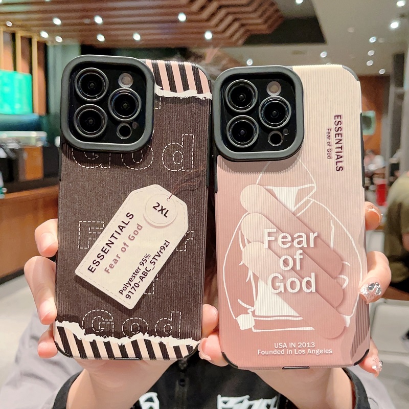 IPHONE Untuk Iphone14 13 12 11 Pro Max X XR XS Max7 8 Plus Kreatif hang tagVertical Tekstur Kulit Pelindung Soft case