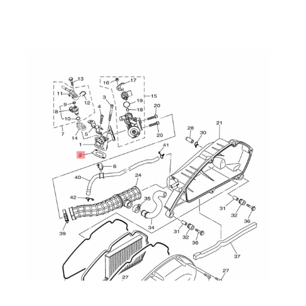 PERPAK PACKING PAKING INTAKE MANIFOLD AEROX 155 LAMA ORIGINAL YGP B65-E4199-00