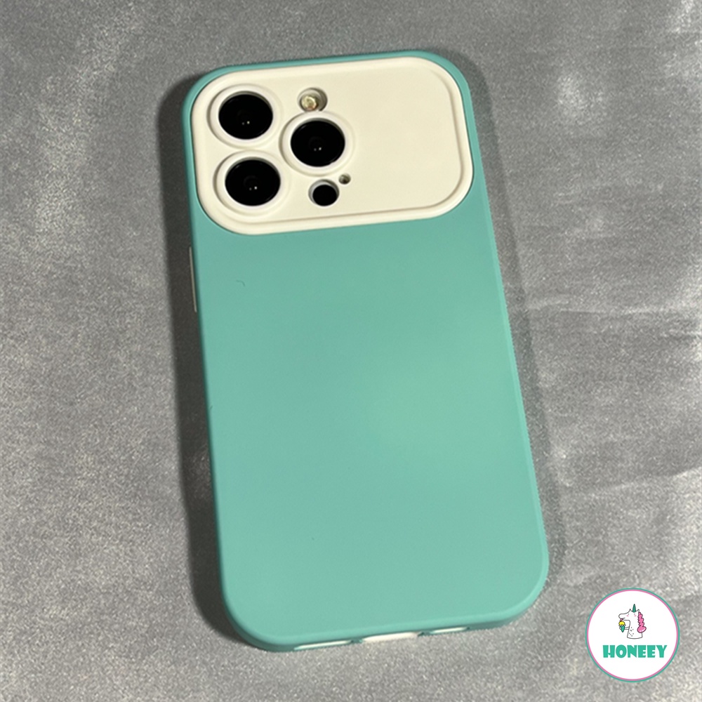 IPHONE Casing Matte Warna Kontras Mewah Kompatibel Untuk Iphone14 13 12 11 Pro Max XR Perlindungan Lensa Lembut Shockproof Phone Cover