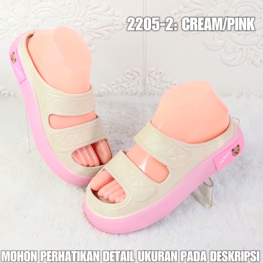 Sandal Wanita Terbaru 2205 2 Sendal Karet BAN 2 Viral Kekinian AntiAir SDLWW