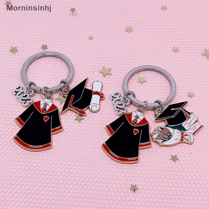 Mornin Gantungan Kunci Enamel Lucu 2023tahun Seragam Sekolah Topi Wisuda Gantungan Kunci Graduate Key Chains Untuk Hadiah Siswa Perhiasan Handmade DIY id