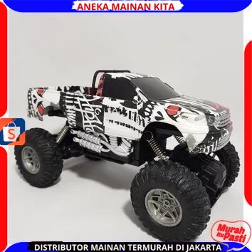 (BISA COD) PROMO MOBIL REMOTE CONTROL ROCK 4 CRAWLER PICK UP 2WD BATERAI CAS
