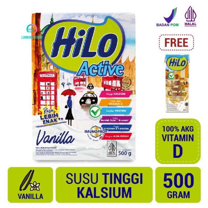 

Free HiLo Milky Vanilla Cookies - HiLo Active Vanilla 500gr