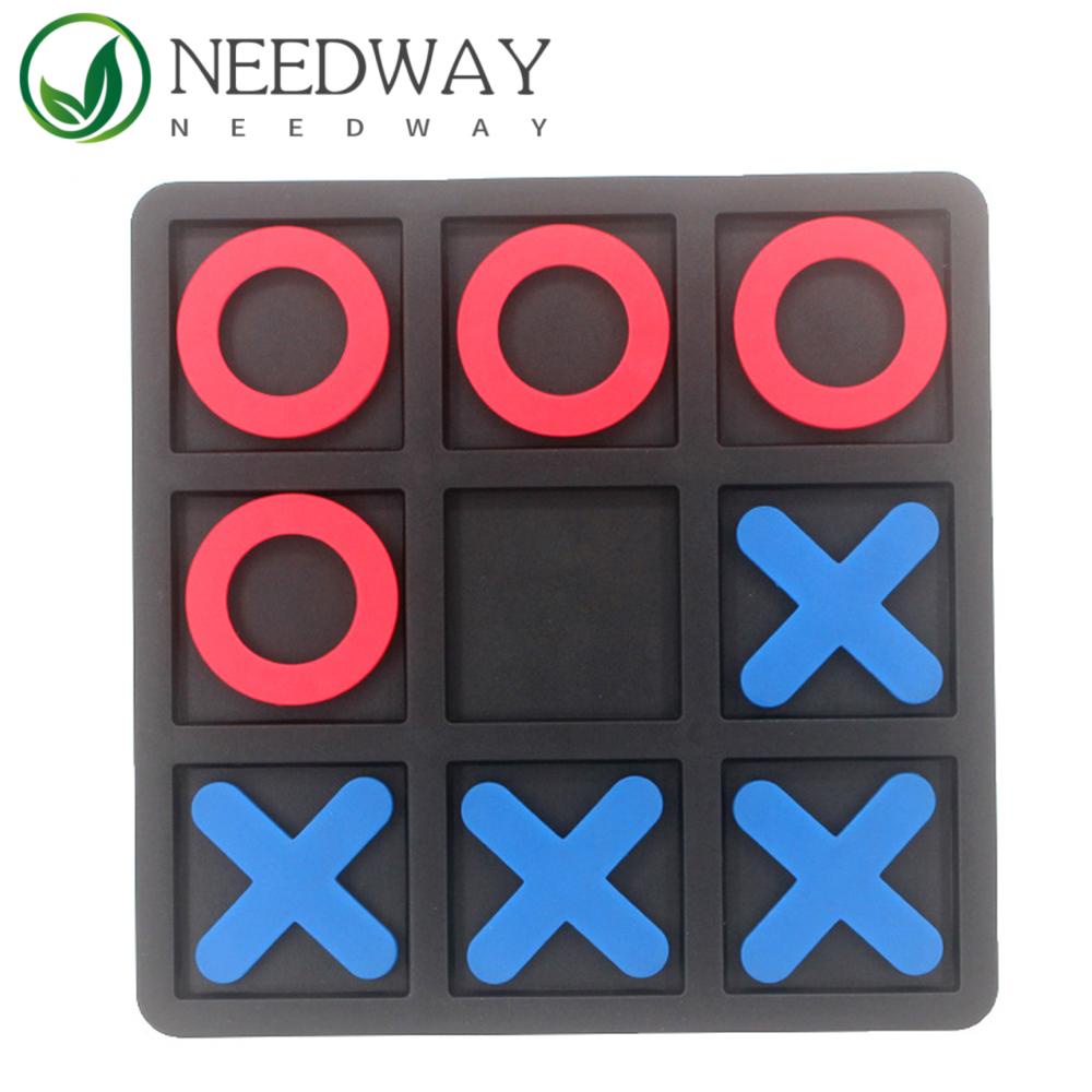 Needway   XO Catur 1set Lucu Mengembangkan Rekreasi Cerdas Tic-tac-toe Mainan Edukasi Nhoses And Crosses