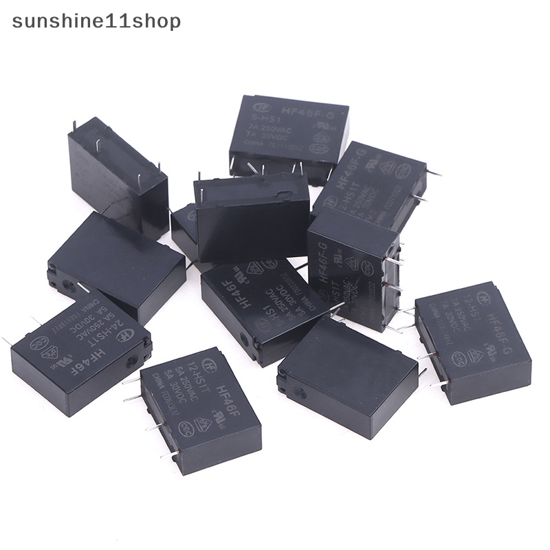 Sho HF46F -G-5/12 /24 -HS1 -HS1T 7A 5A 4Pin 250VAC 30VDC DC5V 12V 24V Relay HF46F-1 N