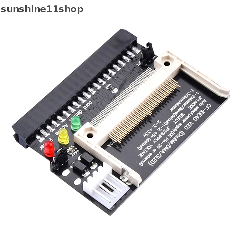 Sho Double Side CF to 40Pin IDEAdapter Power input 5V Adapter Converter Compact Flash CF to 3.5 Female 40Pin IDE Bootable Card N