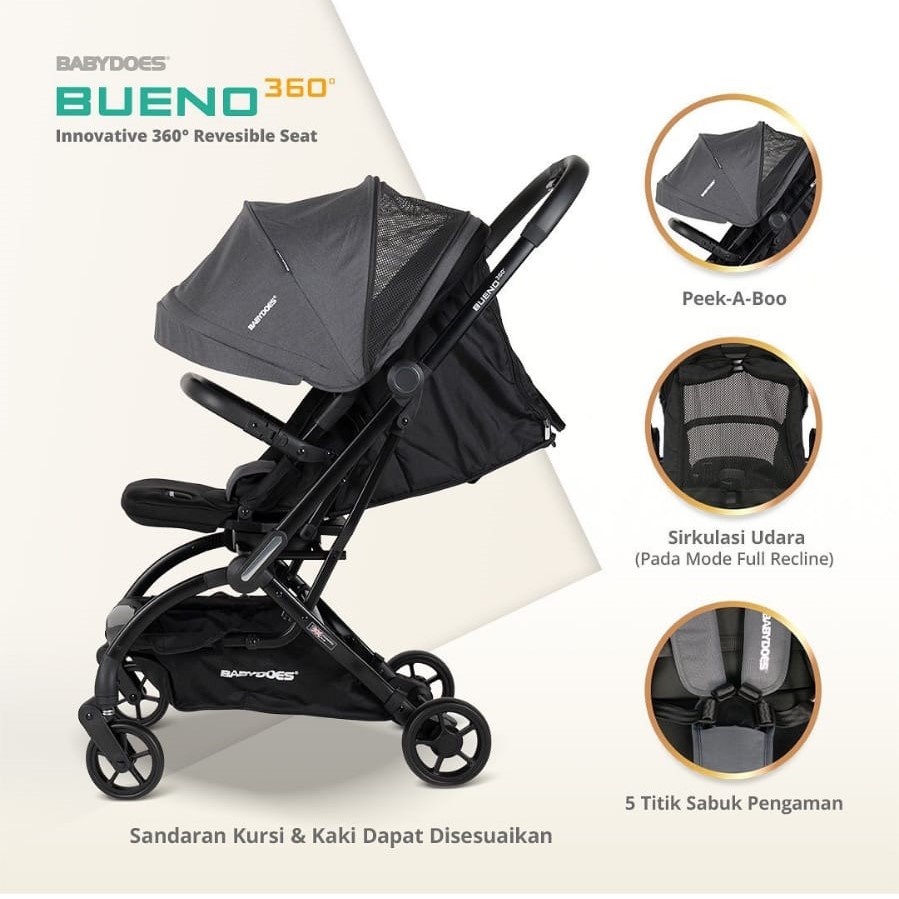 BabyDoes Bueno 360 Kereta Dorong Bayi Anak BD 736