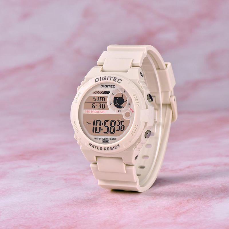 JAM TANGAN WANITA DIGITEC BDG 7090 DIGITEC 7090 ORIGINAL TAHAN AIR TALI RUBBER