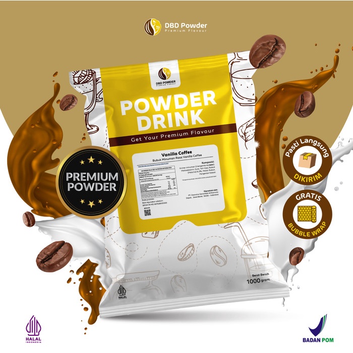 

BIG SALE~Terlaris Bubuk Minuman Kopi Vanilla - Powder Vanilla Coffee | DBD Powder