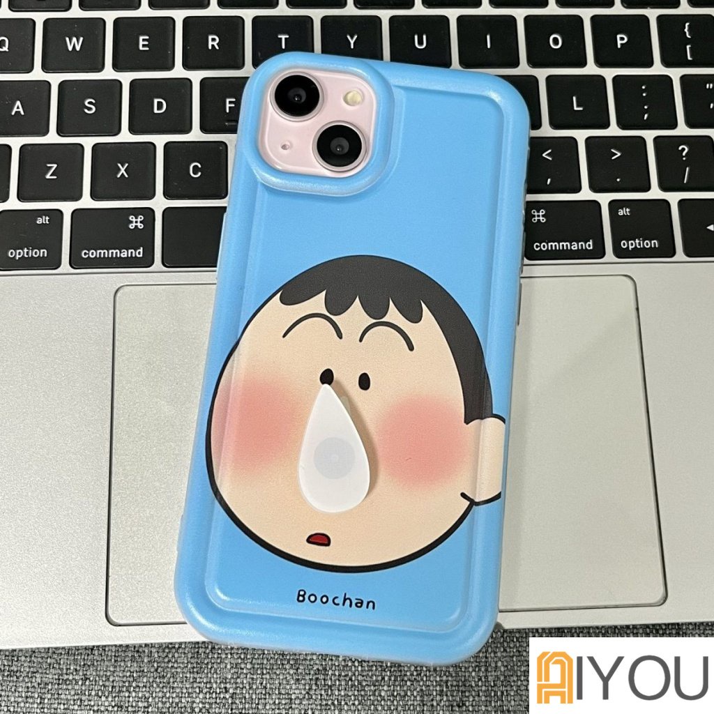 Iphone11 12 13 14 PRO MAX iPhone 14 iPhone 14 Pro Kartun Crayon Shin-chan Dengan Soft Case Popsocket