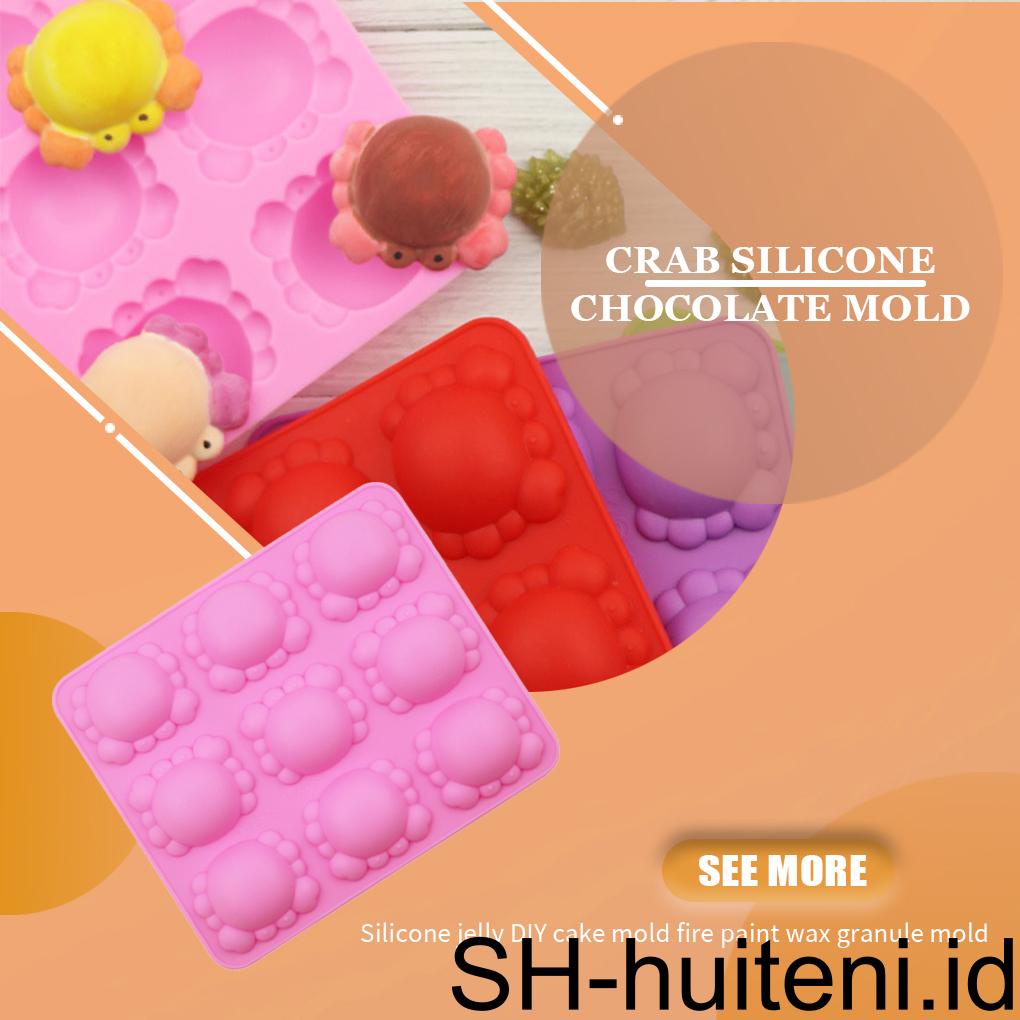 Silicone Tray Sabun Fondant Kue 9-rongga Cetakan Coklat Alat Hias Es Batu Jelly Binatang DIY Baking Soap