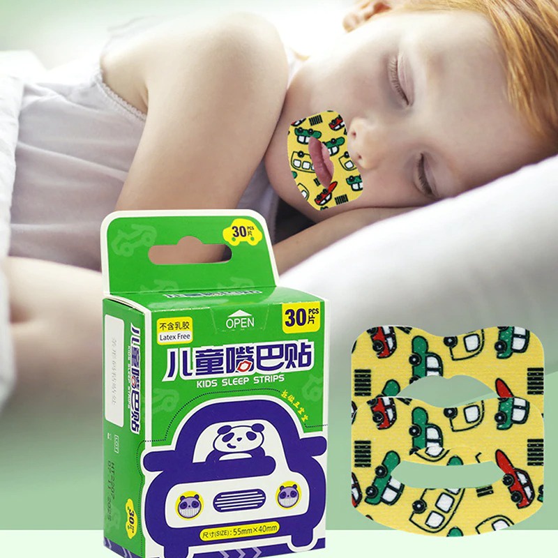Plester Mulut Anak Anti Dengkur Anti Mulut Terbuka Stiker Mulut Membantu Pernapasan Saat Tidur
