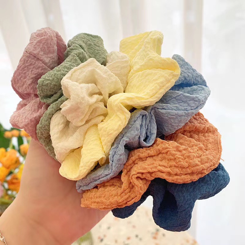 TIKTOK - D6131 Ikat Rambut Korea Polos Warna Warni / Scrunchie / Ikat Rambut Gaya Korea / Ikat Rambut Cepol F5165 / Kuncir Rambut