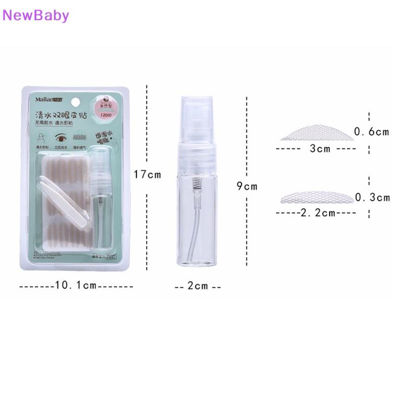 Newbaby 120pcs Natural Eye-Lift Mesh-Lace Invisible Stiker Kelopak Mata Dua Lipat ID