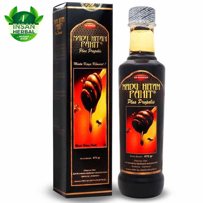 

GHA | Madu Hitam Pahit Plus Propolis AR-ROHMAH 470gr