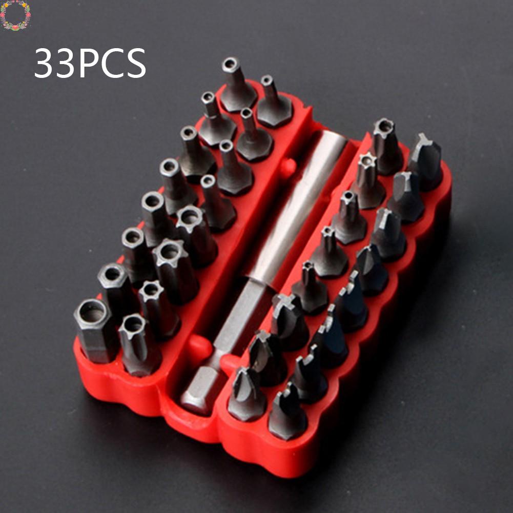 Essential 33Pc Set Obeng Magnetic Extension Bit Holder Dengan Shank Hexagonal