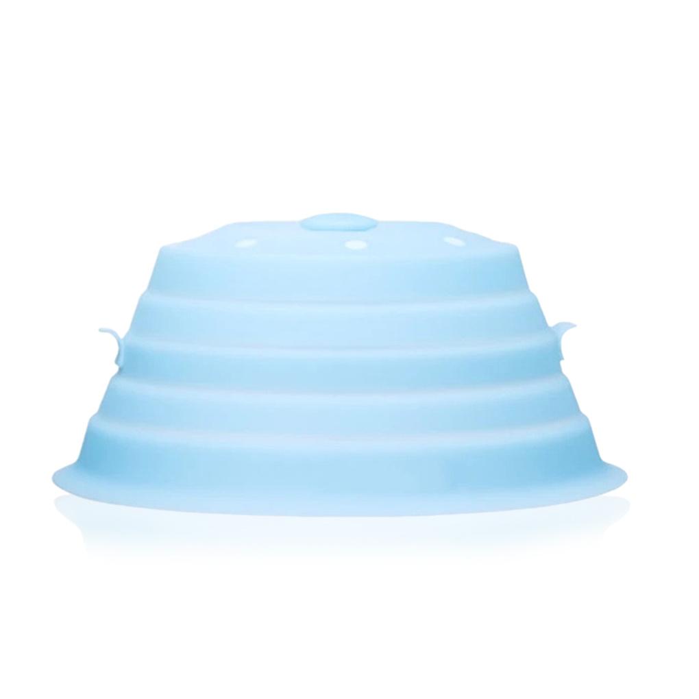 Penutup Piring Microwave Tahan Panas Silikon Reusable Food Lid Bowl Tray Penyimpanan Piring Aman Perlengkapan Gadget Dapur