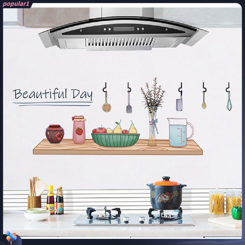 Populer Wallpaper Sticker Tahan Api Tahan Suhu Tinggi Oil Proof Sticker