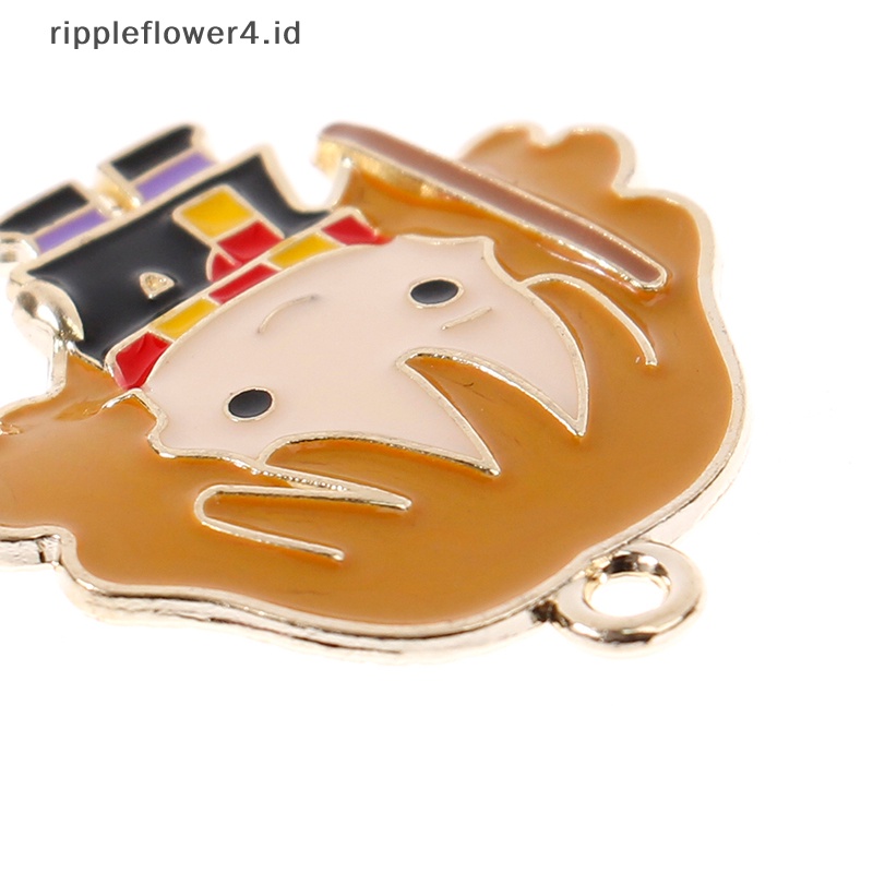 {rippleflower4.id} Emblem Pengadilan Ajaib DIY Karakter Kartun Perhiasan Gelang Harry Potter Liontin~