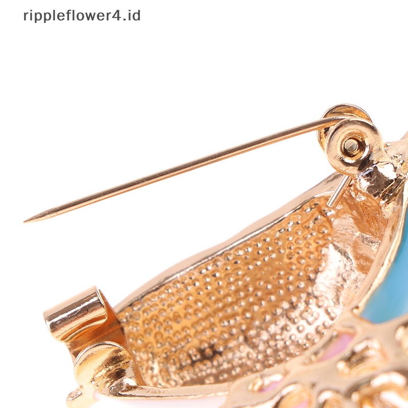 {rippleflower4.id} Bros Burung Enamel Yang Indah Wanita Pesta Hewan Casual Brooch Pin Hadiah~