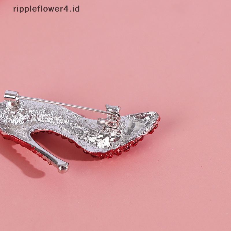 {rippleflower4.id} Bros Pin Fashion Tumit Tinggi Gadis Kreatif Koleksi Hadiah Besar Untuk Gadis~