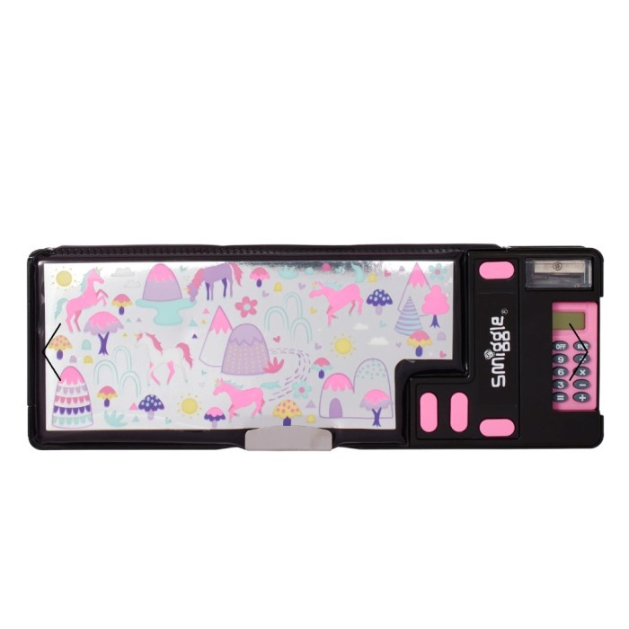 

Smiggle Vibin Pop Out Pencil Case Original - Tempat Pensil - 1. Black