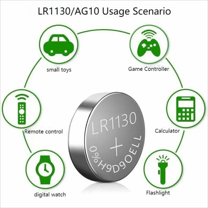 Battery AG10 LR1130 LR54 SR1130 189 389 AG 10 LR 1130