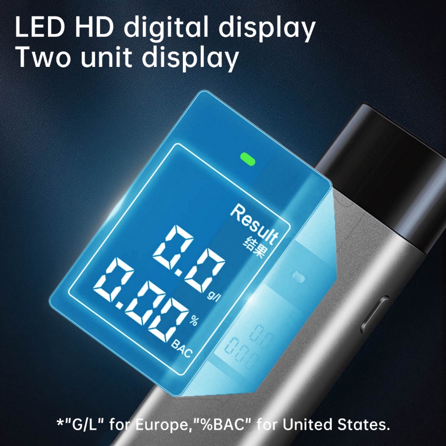 Xiaomi Mijia Hydsto Alcohol Tester T1 Handheld Digital Breathalyzer LCD HD Display Portable Mini Meter Meniup Tester Detector