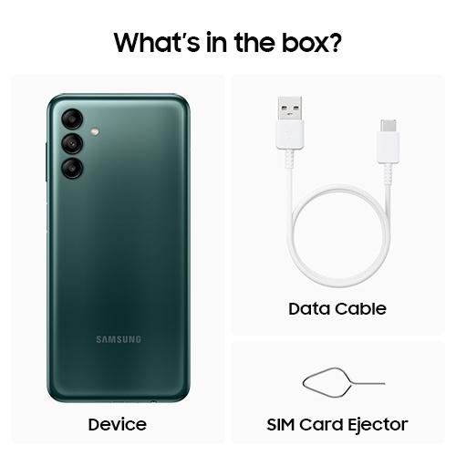 Samsung Galaxy A04s 4/64GB, Handphone Android dengan Tripel kamera, Baterai 5000mAh tahan seharian, Prosesor Octa-Core, Dolby Atmos, Fingerprint sensor-GARANSI RESMI