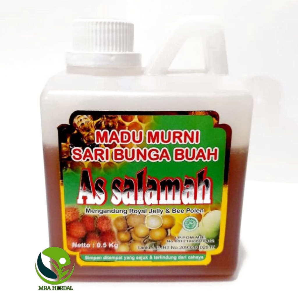 

Madu Murni Sari Bunga Buah AS SALAMAH | Madu Hutan Madu murni | Netto:500gr