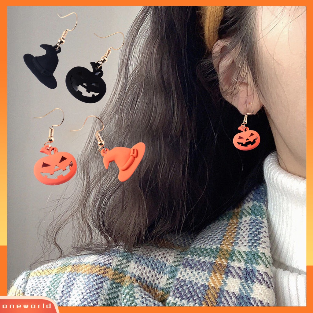 [WOD] 1pasang Anting Halloween Pengerjaan Halus Aksesoris Shiny Semua Pertandingan Indah Alloy Original Ilustrasi Gaya Aksesoris Untuk Pacaran