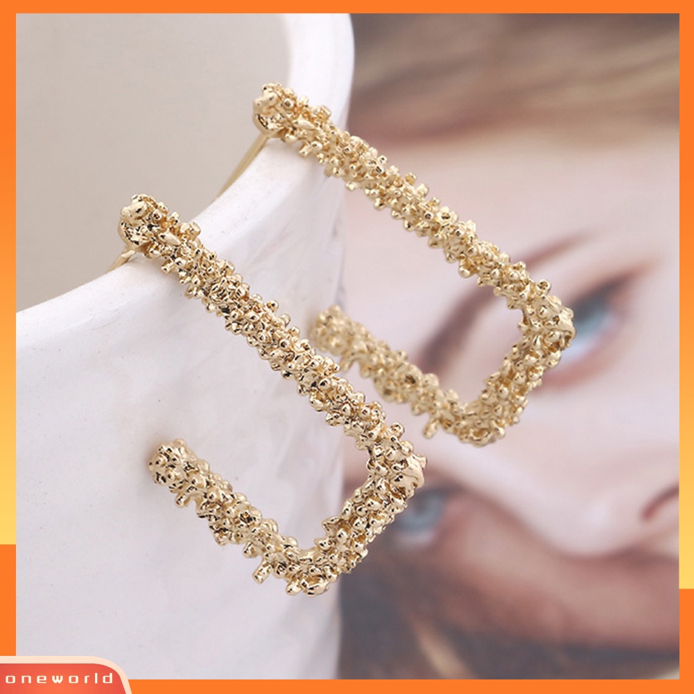 [WOD] Fashion Wanita Sederhana U-Shape Geometris Ear Stud Earrings Statement Jewelry Decor