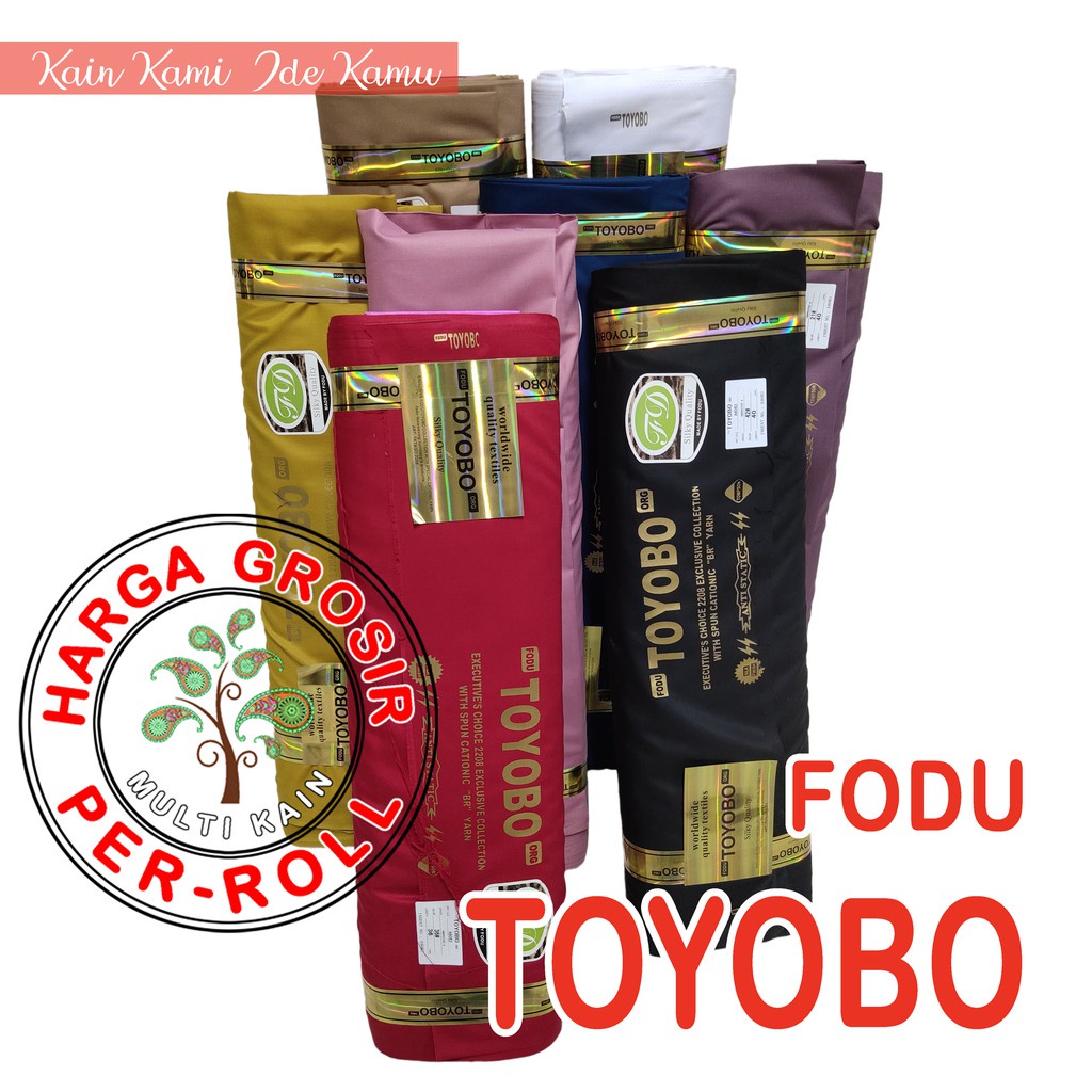 Bahan Kain Toyobo Cotton tojiro Royal Mix Premium Roll 40