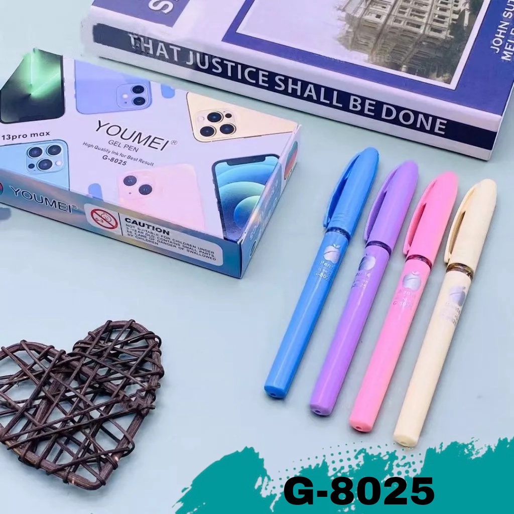 

MJ Bolpen Gel G-8005 Apple 0.5mm(12pc)/Pulpen Tinta/Pen Gel/Pen Jel/Balpen/Ballpoint