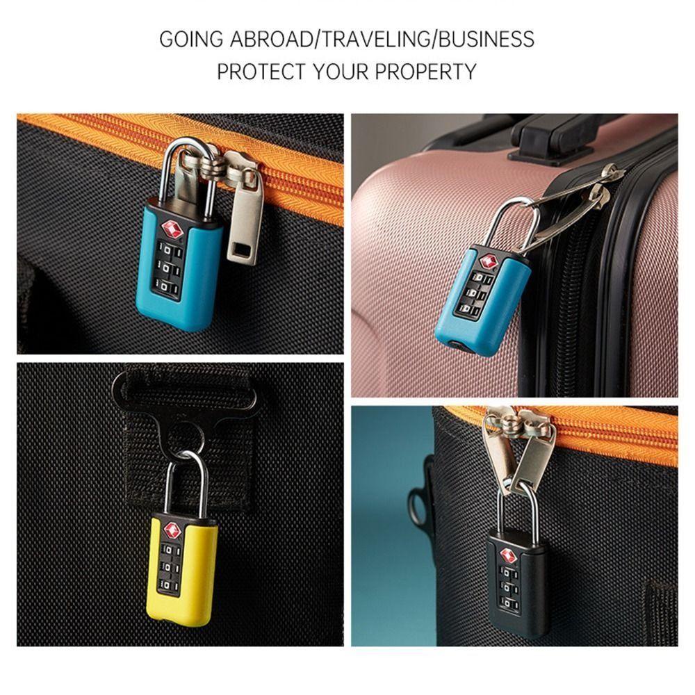 Suyo TSA Customs Code Lock Kreatif Travel Cabinet Locker Warna Kontras Gembok