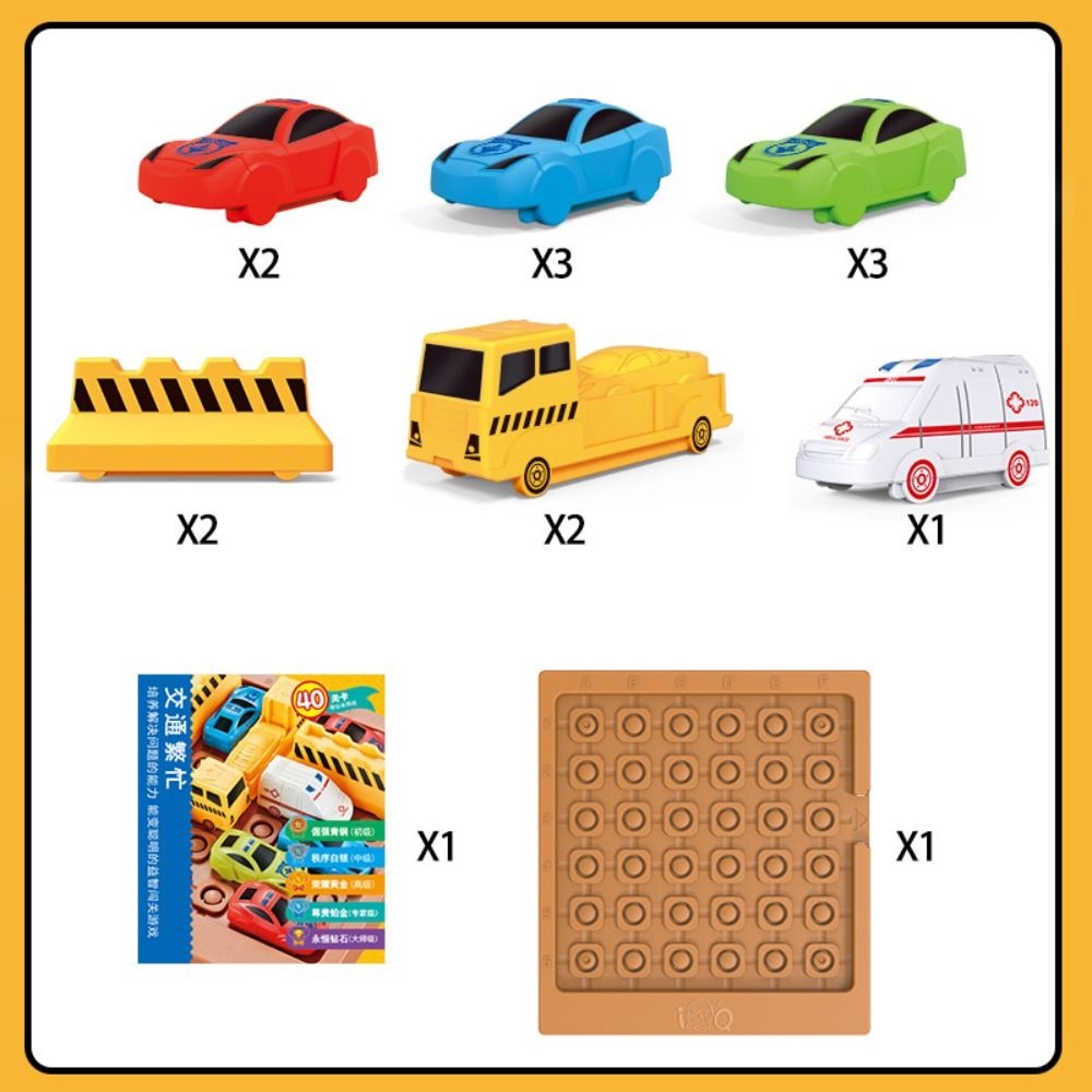 NEEDWAY Needway Pass Level Mainan Belajar Kreatif Untuk Anak-Anak Jigsaw Puzzle Puzzle Game Hewan Pertanian Matematika Logika Berpikir Logis Pelatihan Jigsaw Papan Lalu Lintas Sibuk Mainan Puzzle Kartun